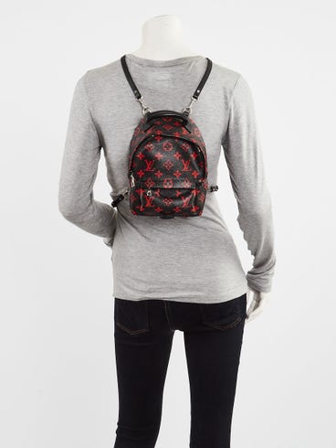 louis vuitton backpack mini red and black Palm Springs in Crafted from soft calf leather Louis Vuitton Palm Springs Mini