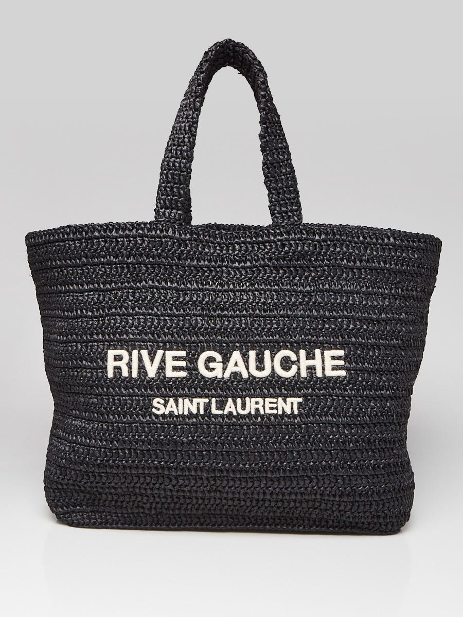 YSL YVES SAINT LAURENT Rive Gauche Leather Hobo Shoulder Bag