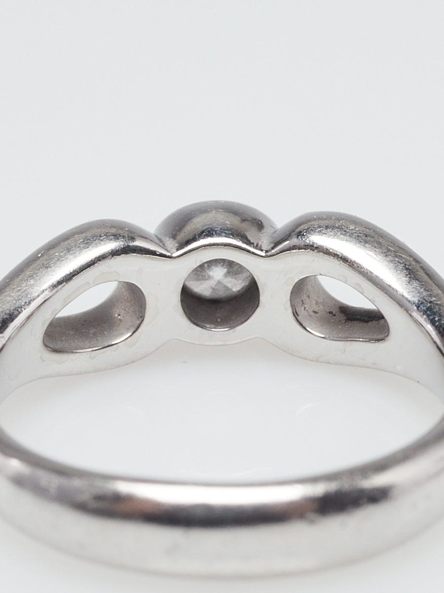 Tiffany & Co. Elsa Peretti Platinum and Diamond Open Tiffany & Co. Elsa Peretti Platinum and Diamond Open