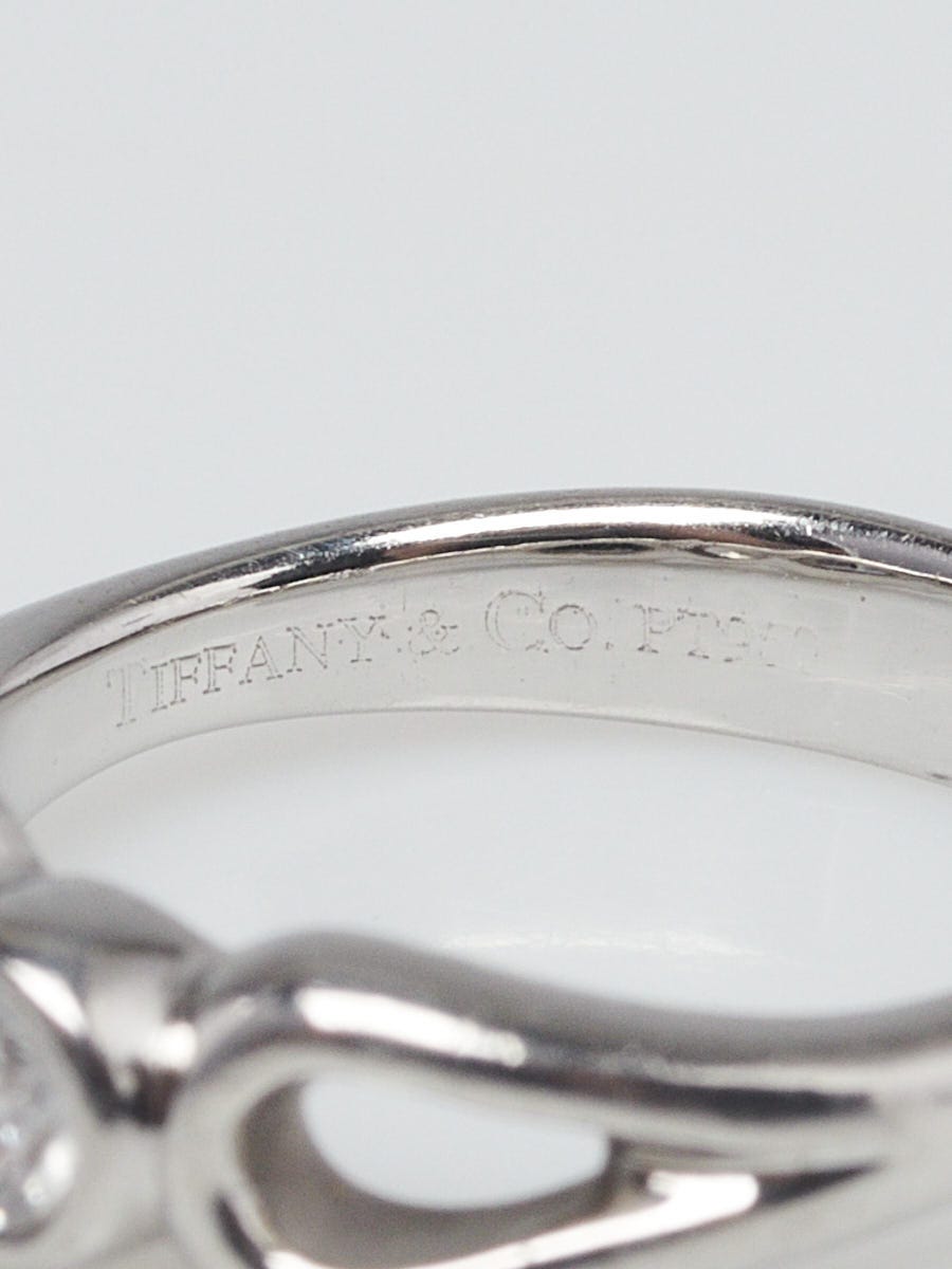 Tiffany & Co. Elsa Peretti Platinum and Diamond Open Tiffany & Co. Elsa Peretti Platinum and Diamond Open