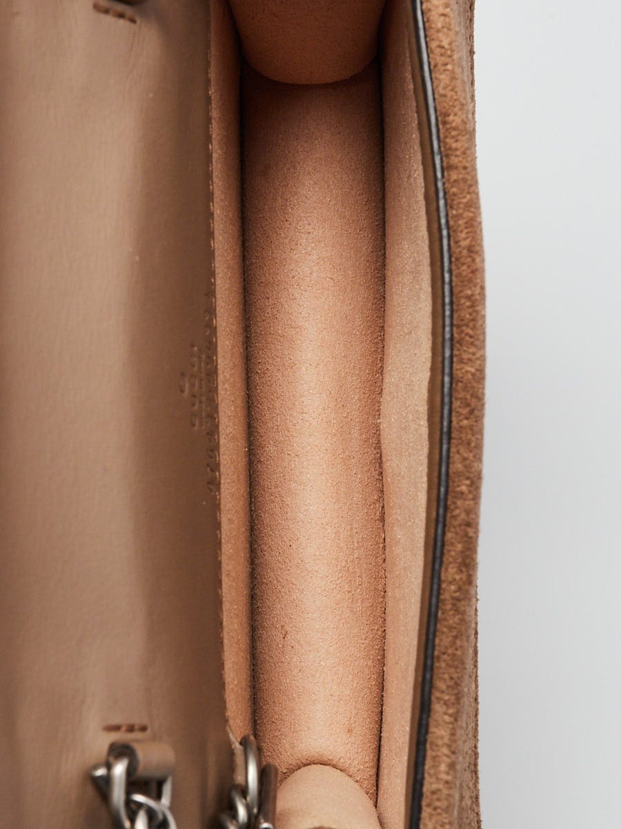 Gucci Beige/Ebony GG Supreme Coated Canvas/Suede Super Mini