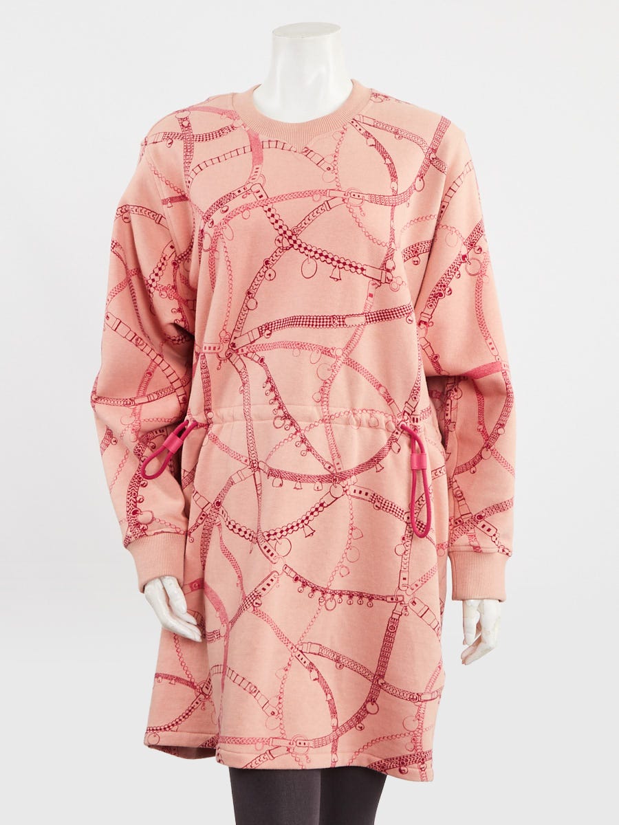 Hermes Pink Cotton and Camel Hair Tresor de Medor Long Sleeve