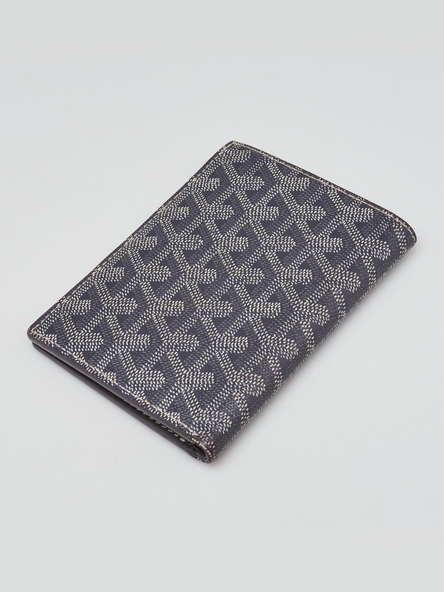 Goyard Grey Chevron Printed Coated Canvas Saint Augustin Passport