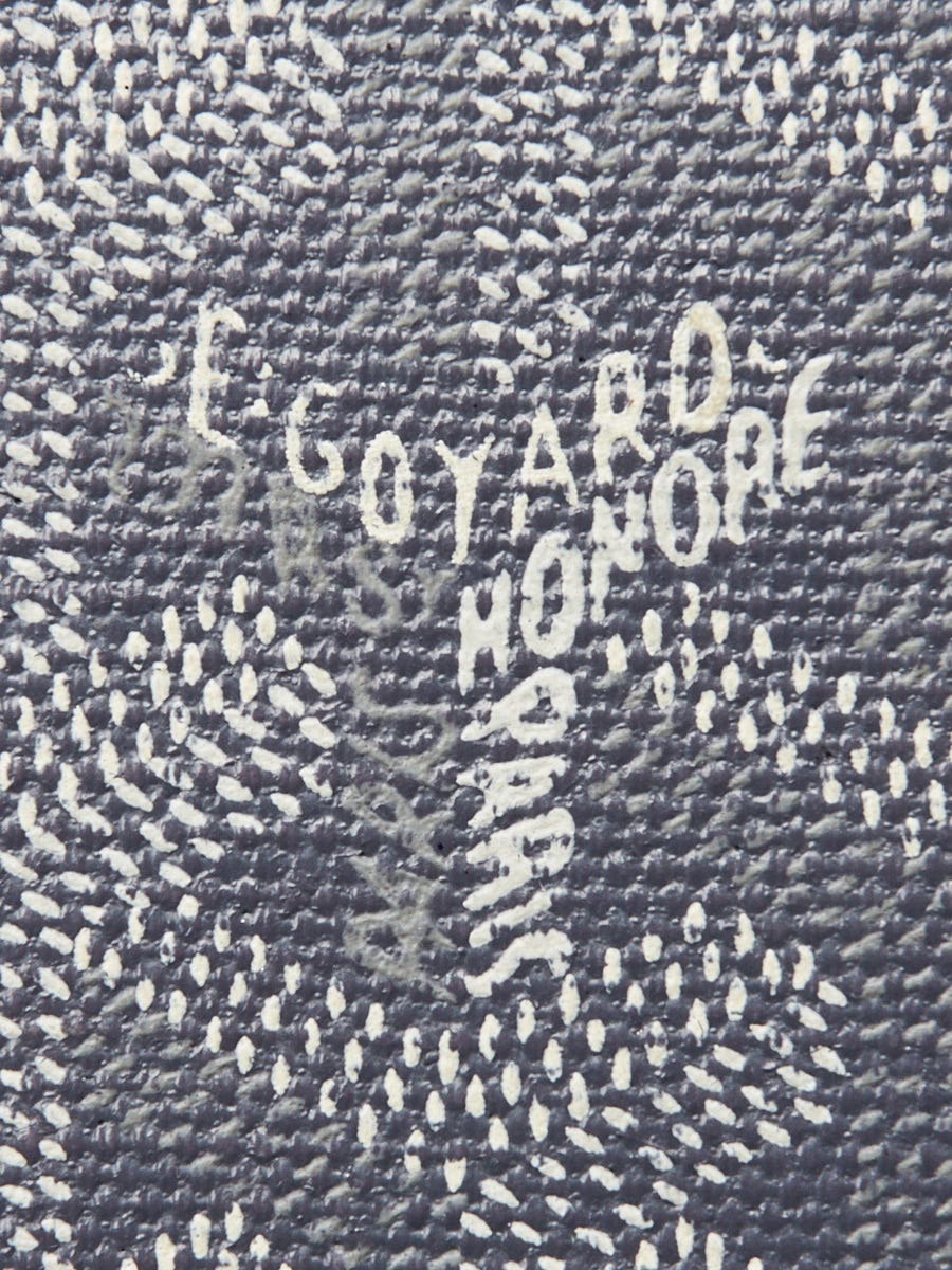 Goyard Grey Chevron Printed Coated Canvas Saint Augustin Passport