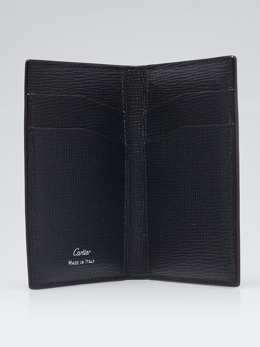 Cartier Black Leather Card Holder | Yoogi's Closet