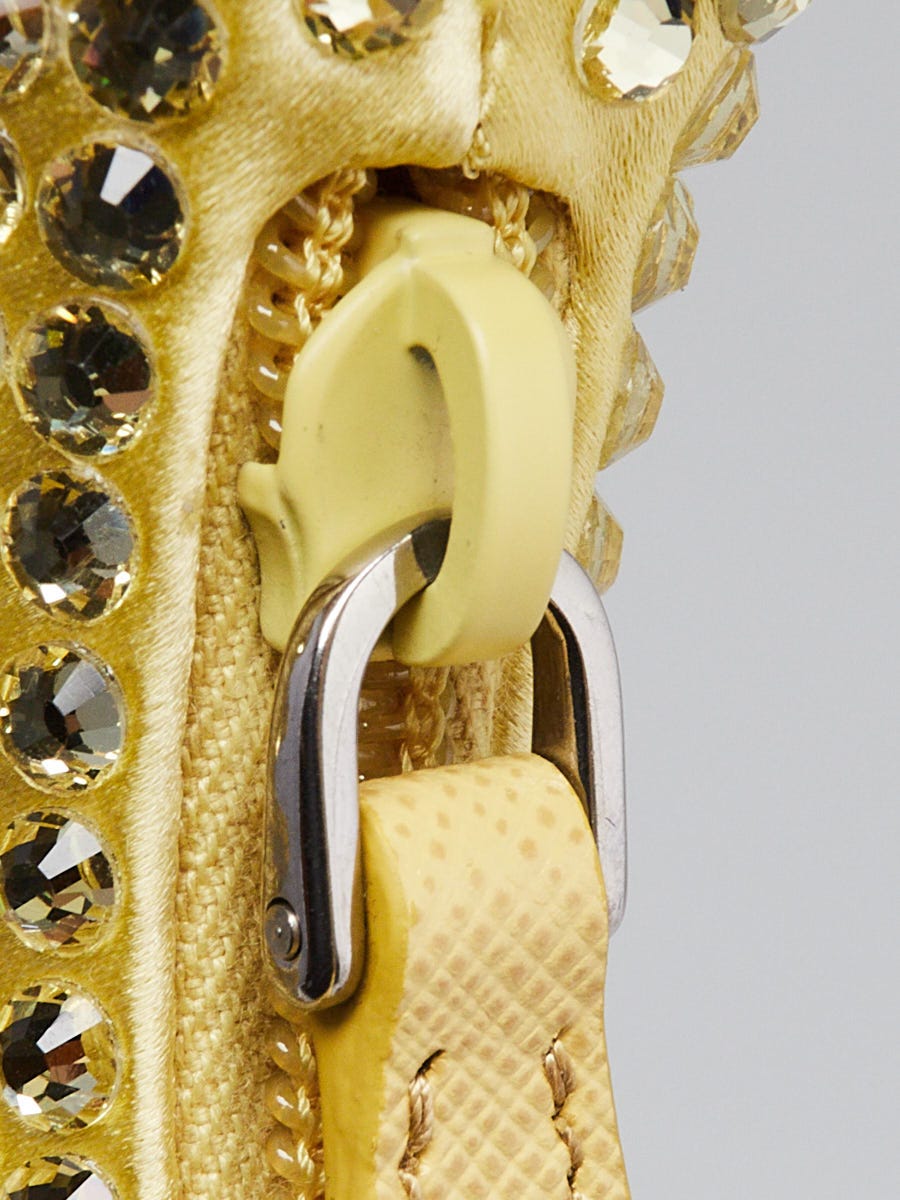 Prada Ananas Satin Crystal Re-Edition 2000 Mini Bag 1BC515
