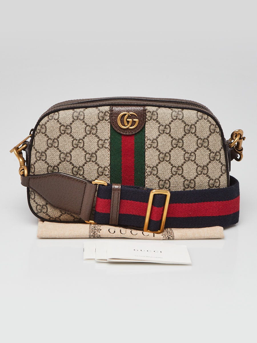 Gucci Beige/Ebony GG Coated Canvas Vintage Web Small Ophidia