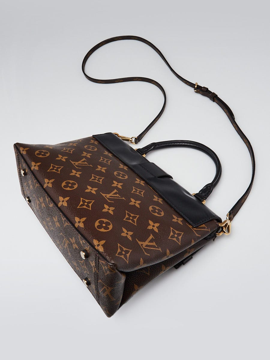 Louis Vuitton Black Monogram Canvas One Handle Flap MM Bag