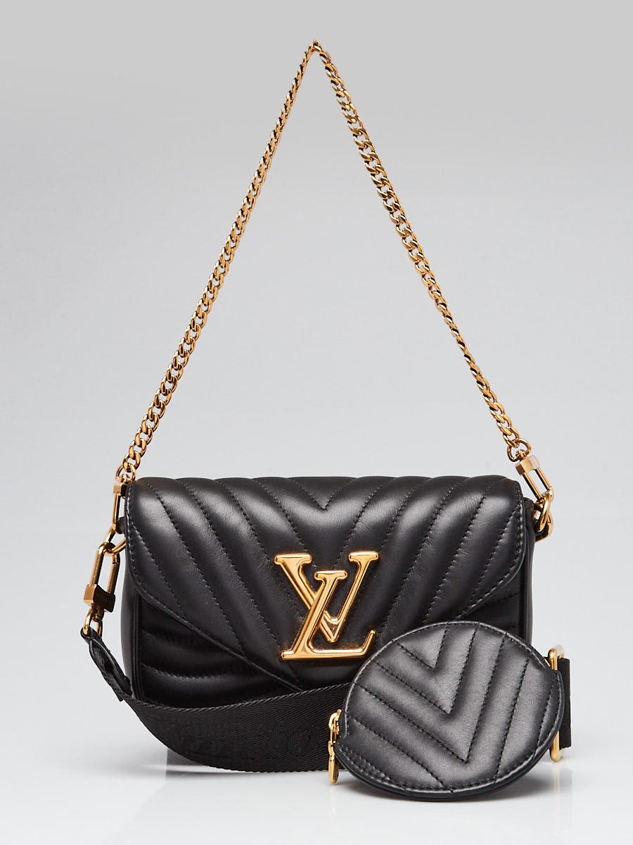 Louis Vuitton Black Quilted Leather New Wave Multi-Pochette Bag