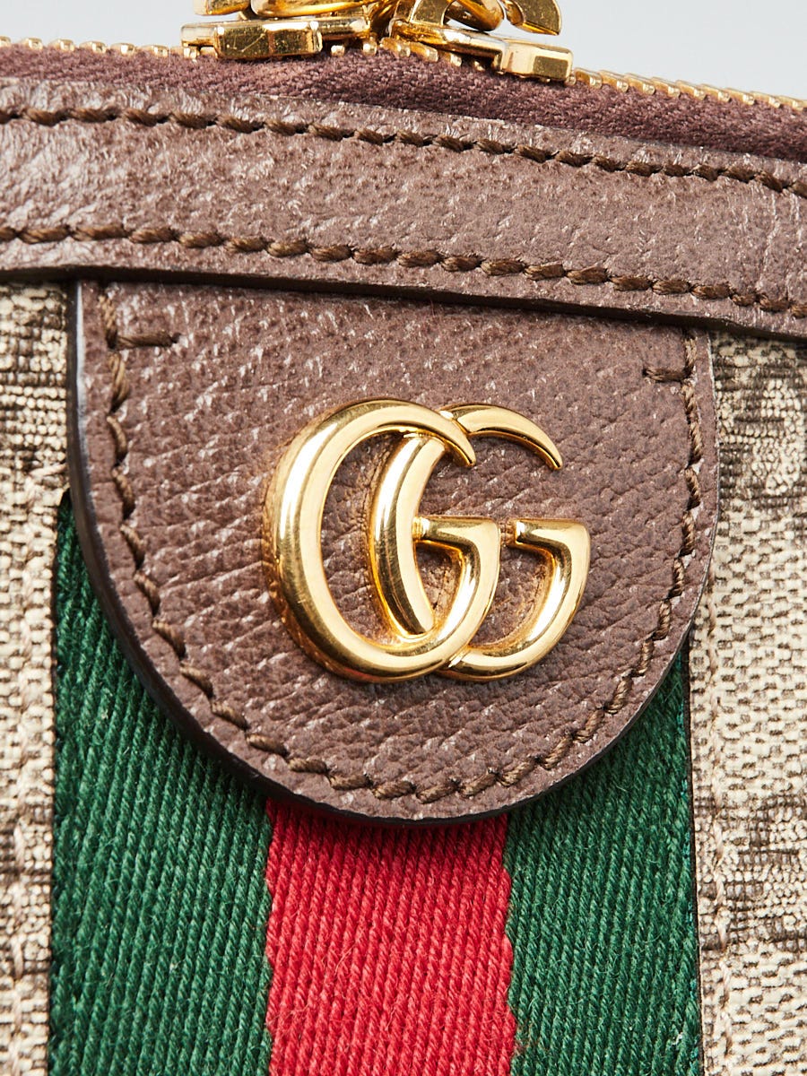 Gucci Beige/Ebony GG Coated Canvas Top Handle Medium Ophidia