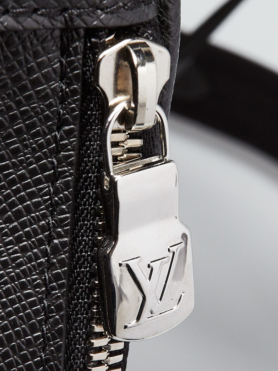 Louis Vuitton Black Taiga Leather Adrian Backpack Bag | Yoogi's Closet