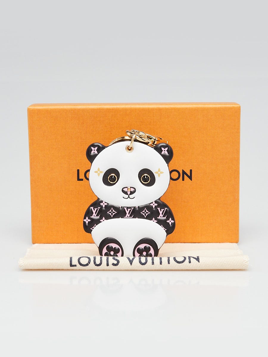 Louis Vuitton Monogram Leather LV Panda Bag Charm Key Holder