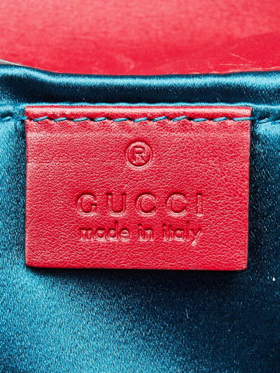 【誠実】 Mini Marmont GG Velvet Red Gucci Metelasse Bag Shoulder バッグ