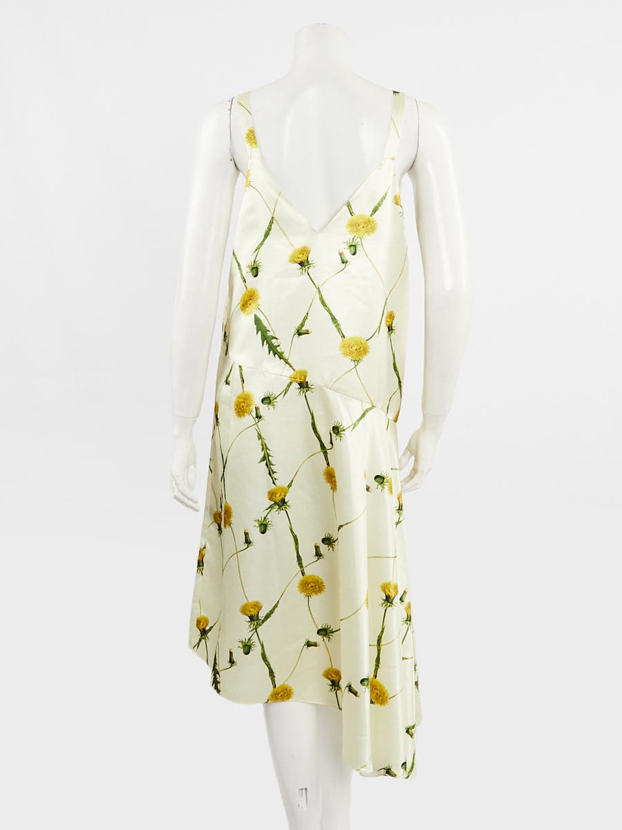 Burberry Sherbet Polyester Silk Floral Print Sleeveless Dress Size 8/42