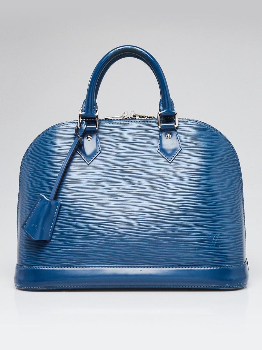 Louis Vuitton Blue Epi Leather Alma PM Bag