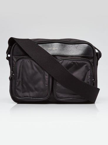 Yves Saint Laurent Black Nylon/Leather City Camera Crossbody Bag