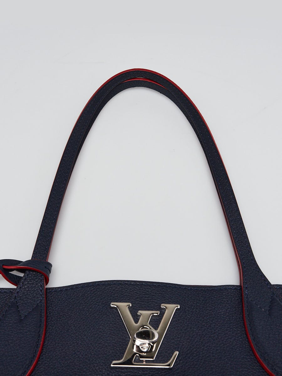 Louis Vuitton Marine Rouge Calfskin Lockme Go Tote | myGemma