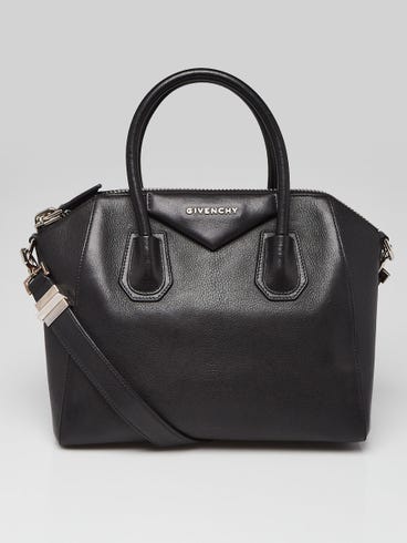 Givenchy Black Sugar Goatskin Small Antigona Bag
