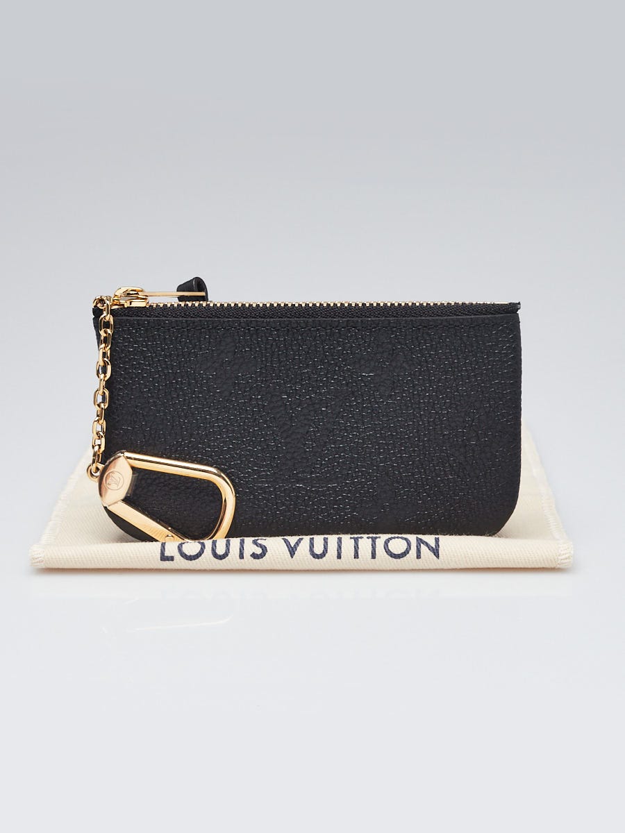 Louis Vuitton Black Monogram Empreinte Leather Pochette Cles
