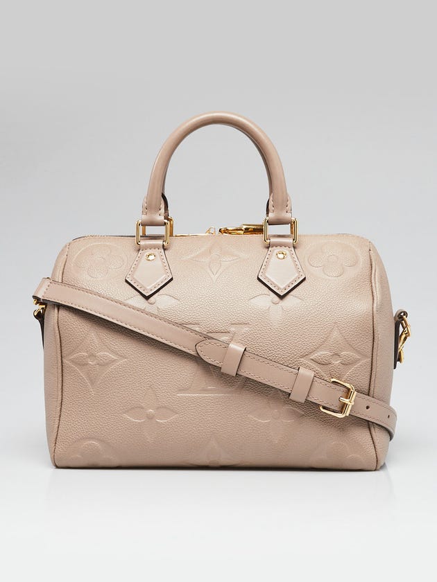 Louis Vuitton Tourtelle Monogram Empreinte Leather Speedy 25 NM Bandouliere Bag