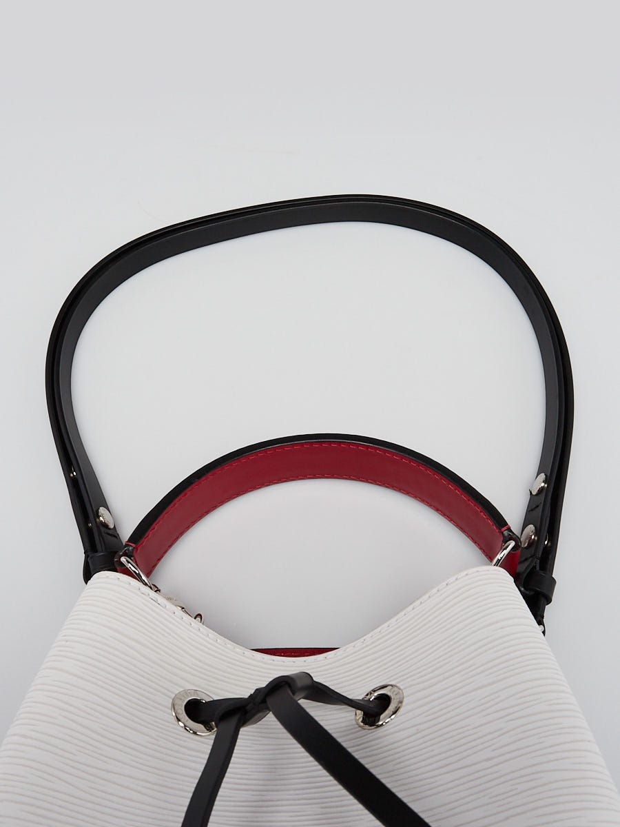 Louis Vuitton White/Black/Scarlet Epi Leather NeoNoe BB Bag