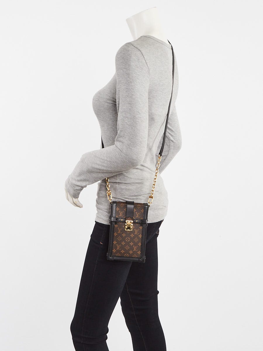 Louis Vuitton Monogram Canvas Vertical Trunk Pochette Bag