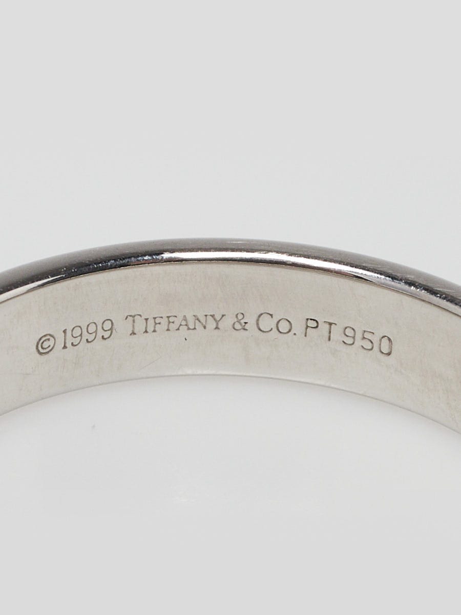 Tiffany & Co. 3mm Platinum Band Size 9.25 | Yoogi's Closet