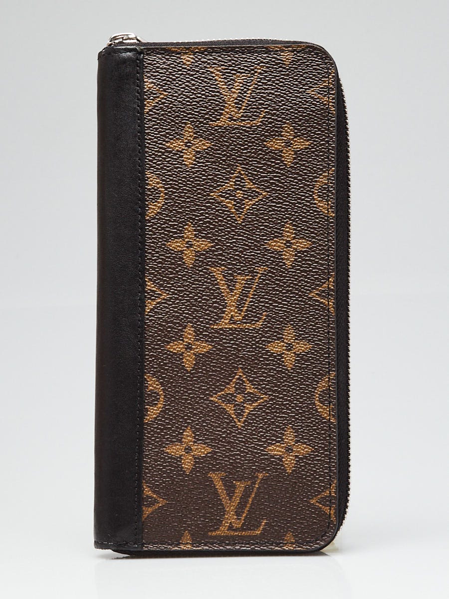 LOUIS VUITTON 手帳型財布 Louis Vuitton Monogram Macassar Canvas Vertical Zippy Wallet