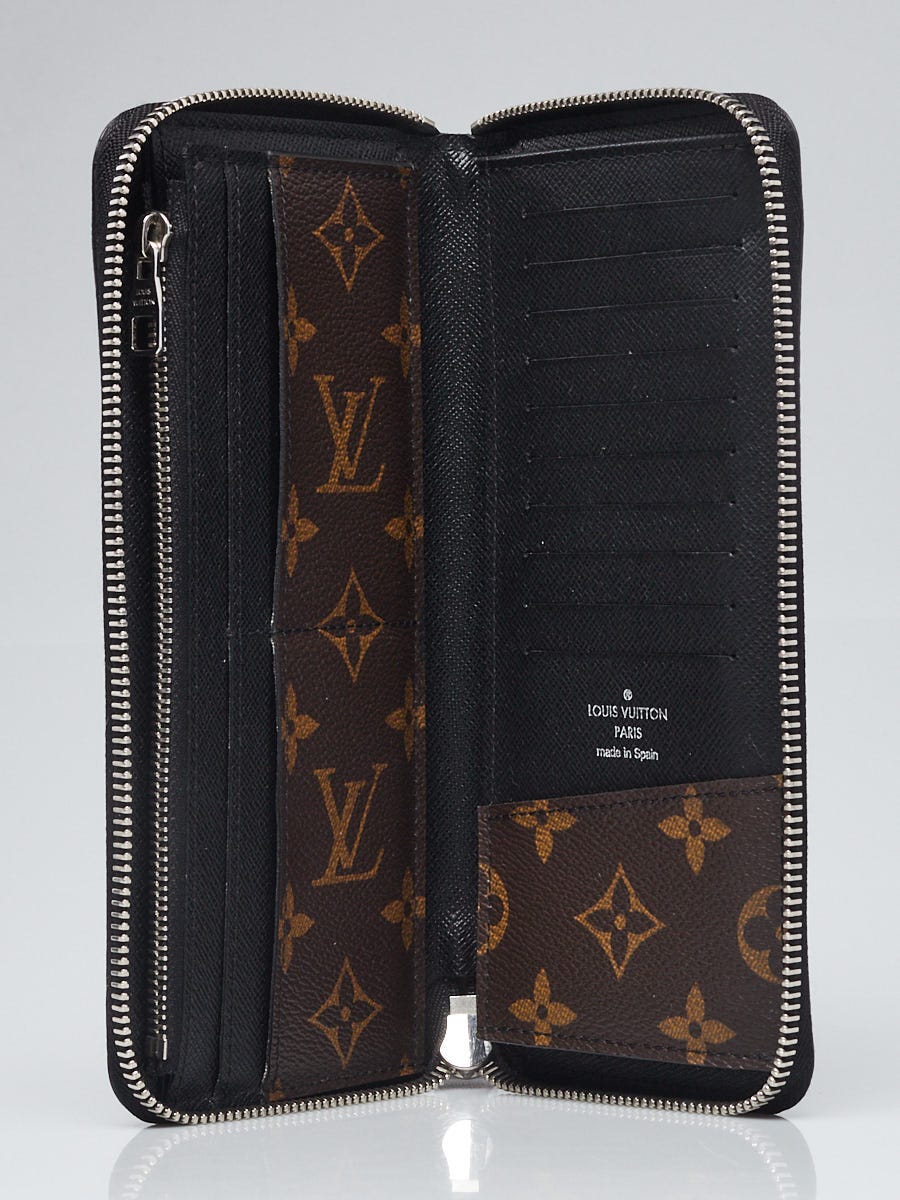 Louis Vuitton Monogram Macassar Canvas Vertical Zippy Wallet