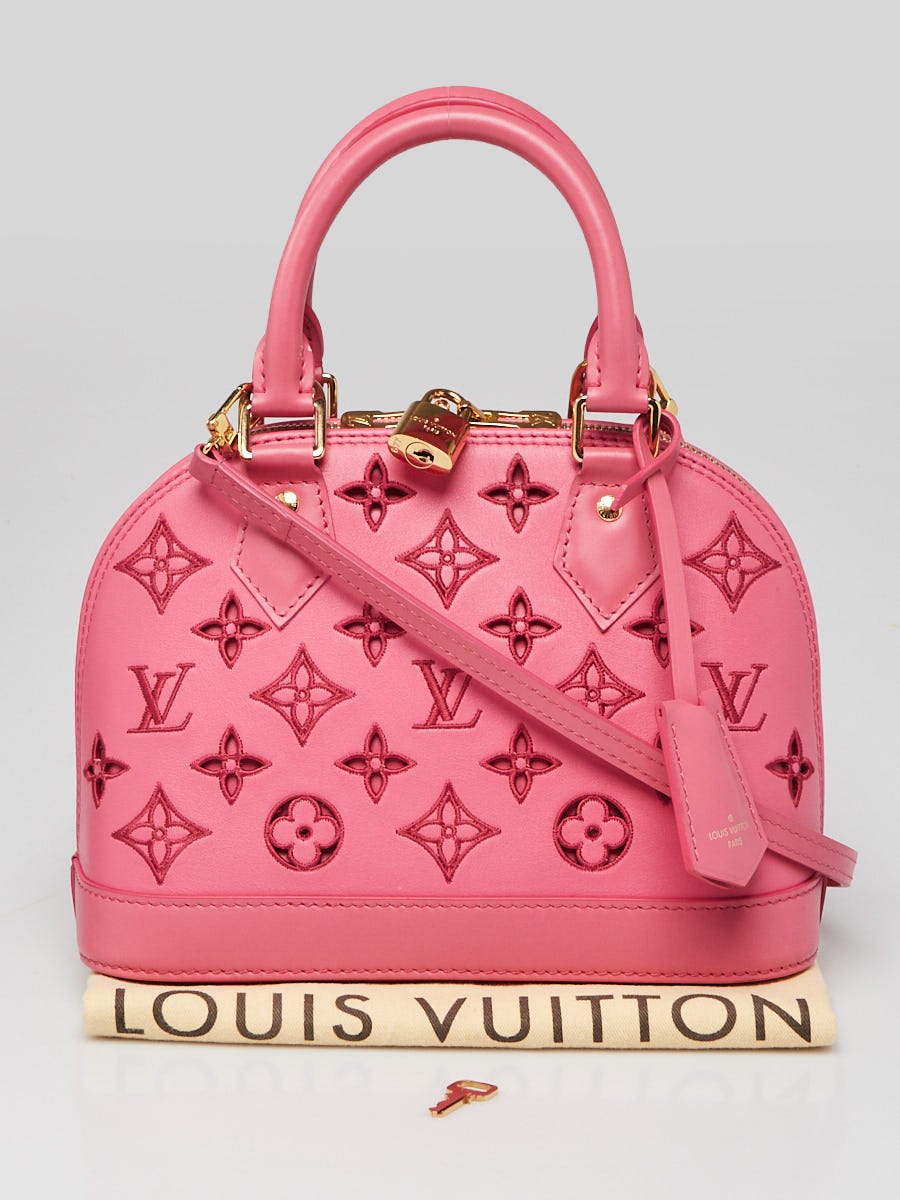 Louis Vuitton Pink Monogram Broderie Anglaise Alma BB Bag 
