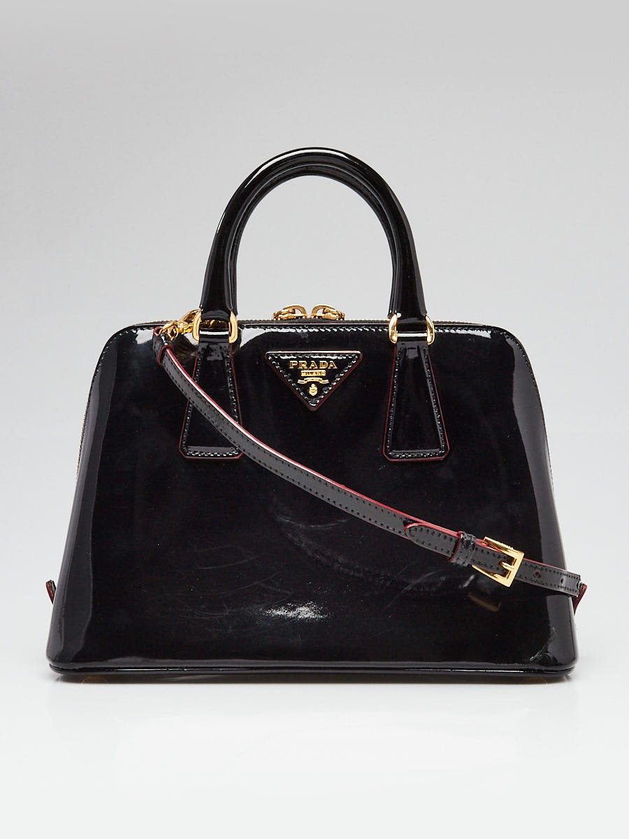 Prada Black Vernice Leather Mini Promenade Bag 1BA838 Prada Black Vernice Leather Mini Promenade Bag 1BA838