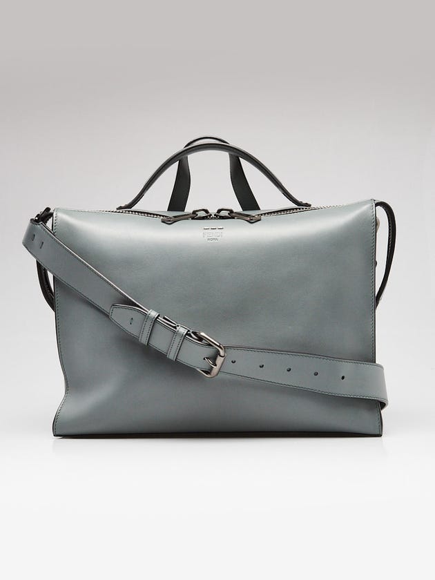 Fendi Green/Grey Vitello Grace Lui Urban Briefcase Bag 7VA400