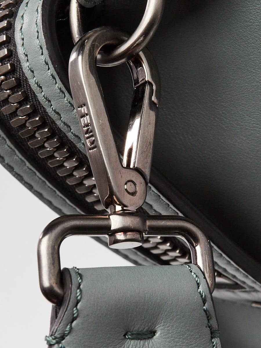 Fendi Green/Grey Vitello Grace Lui Urban Briefcase Bag 7VA400
