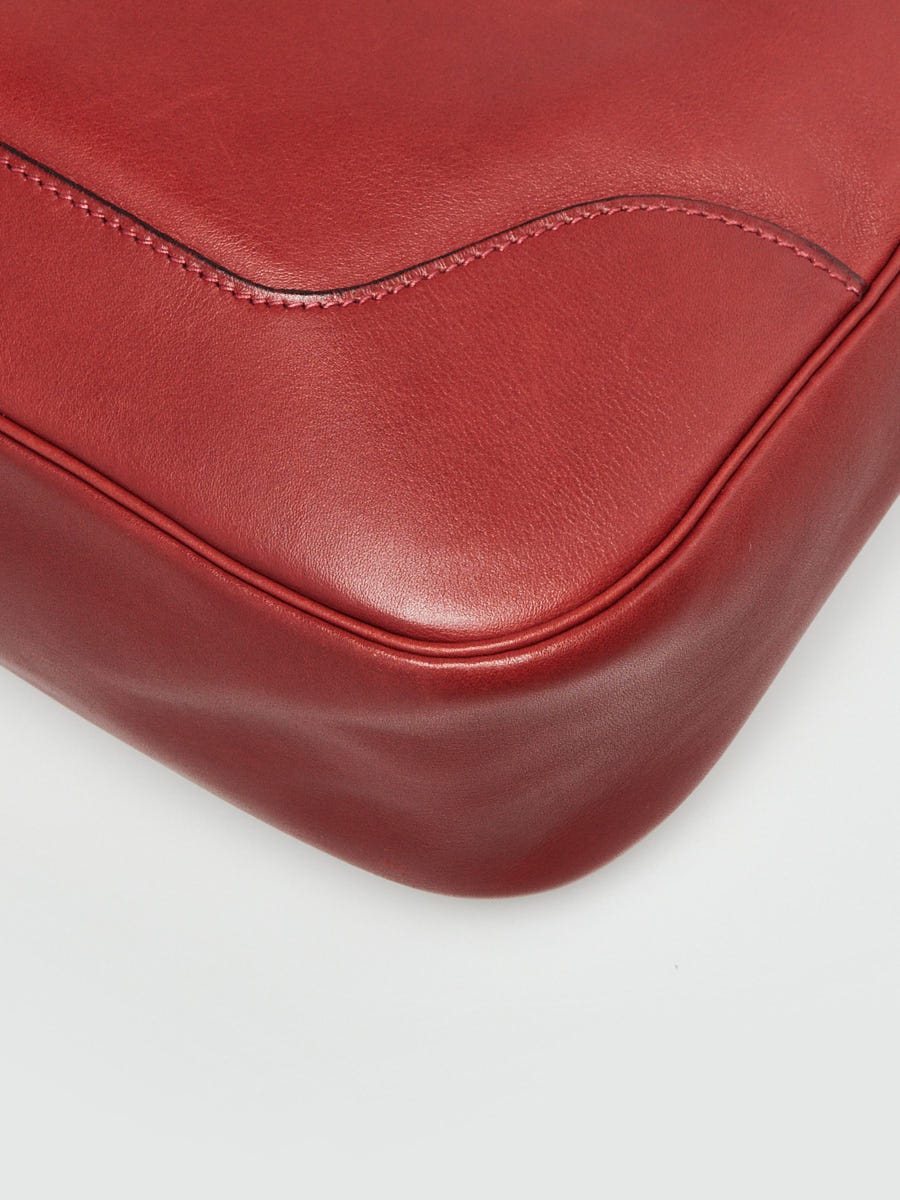 Hermes 31cm Rouge H Swift Leather Trim II Bag | Yoogi's Closet