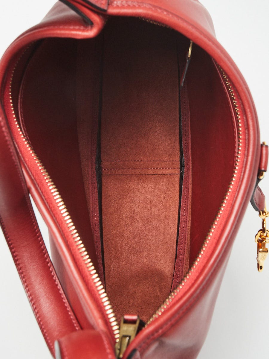 Hermes 31cm Rouge H Swift Leather Trim II Bag | Yoogi's Closet
