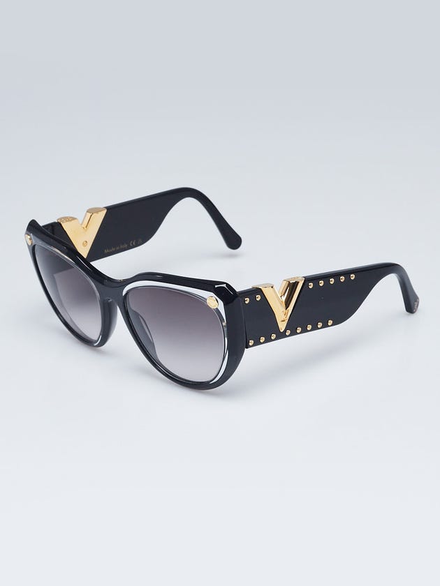 Louis Vuitton Black Acetate Oversized My Fair Lady Sunglasses - Z1146W