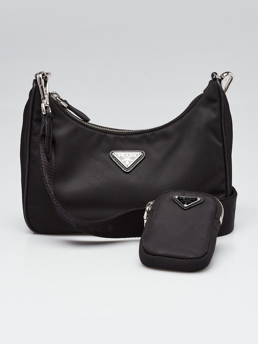 Prada Black Tessuto Nylon 2005 Re-Edition Shoulder Bag
