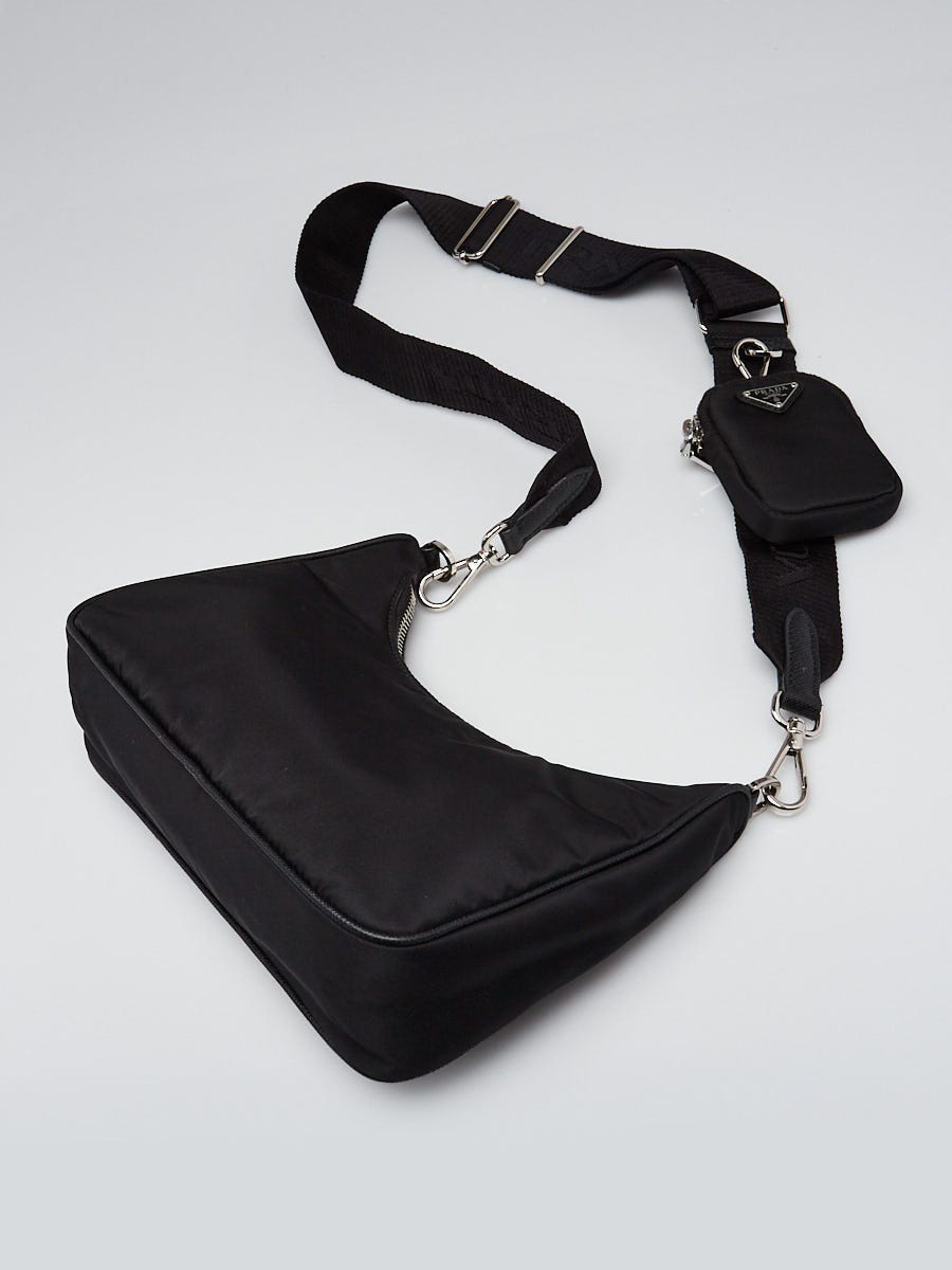 Prada Black Tessuto Nylon 2005 Re-Edition Shoulder Bag 1BH204