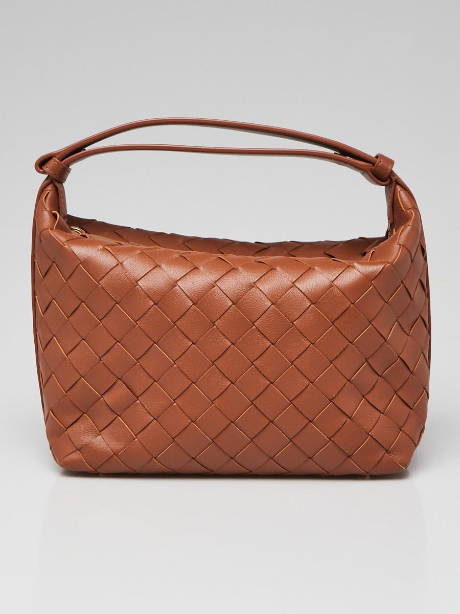 Bottega Veneta Brown Intrecciato Woven Nappa Leather Mini