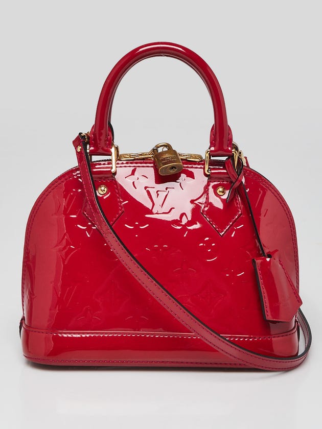 Louis Vuitton Rose Indian Monogram Vernis Alma BB Bag