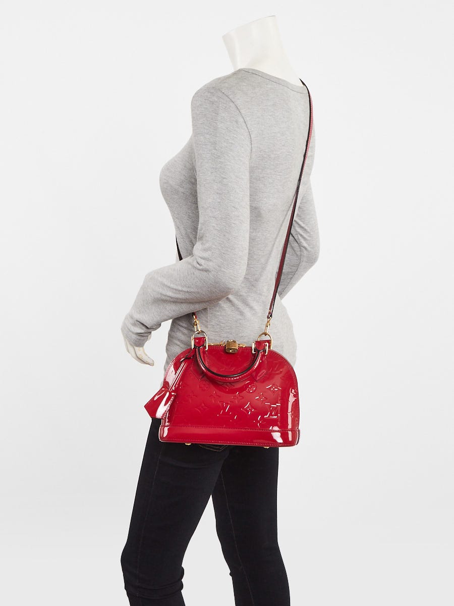 Louis Vuitton Rose Indian Monogram Vernis Alma BB Bag