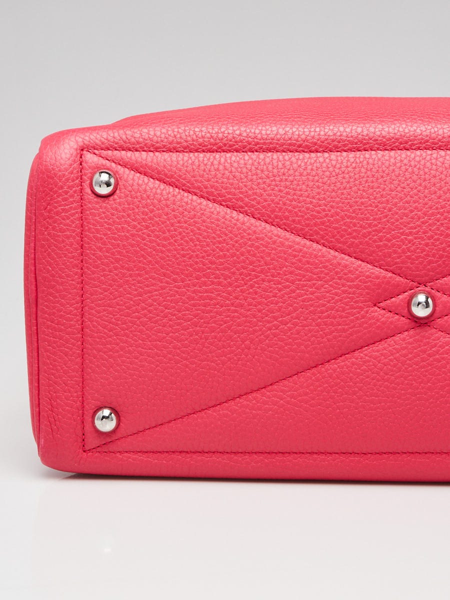 Hermes Rose Extreme Clemence Leather Victoria II Bag | Yoogi's Closet