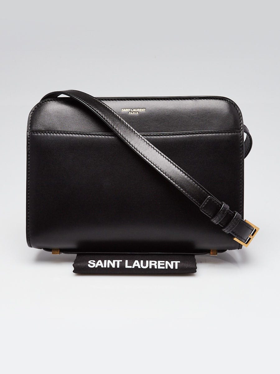 Yves Saint Laurent ショルダーバッグ Yves Saint Laurent Black Calfskin Leather Reverse Satchel Bag