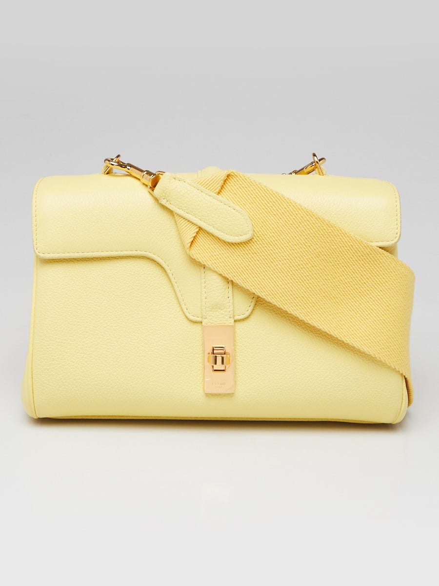 CELINE トリフォールド チェーンバッグ イエロー Celine Light Yellow Multicolor Chain Trio Bag | Yoogi's Closet