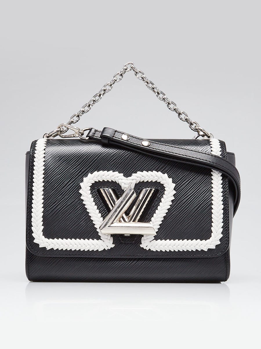 Louis Vuitton Black Epi Leather Whipstitch Heart Twist MM Bag