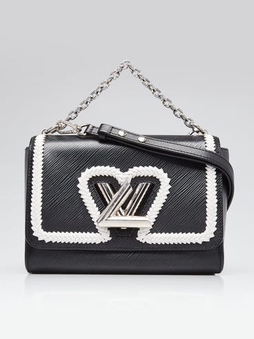 Louis Vuitton Black Epi Leather Whipstitch Heart Twist MM Bag