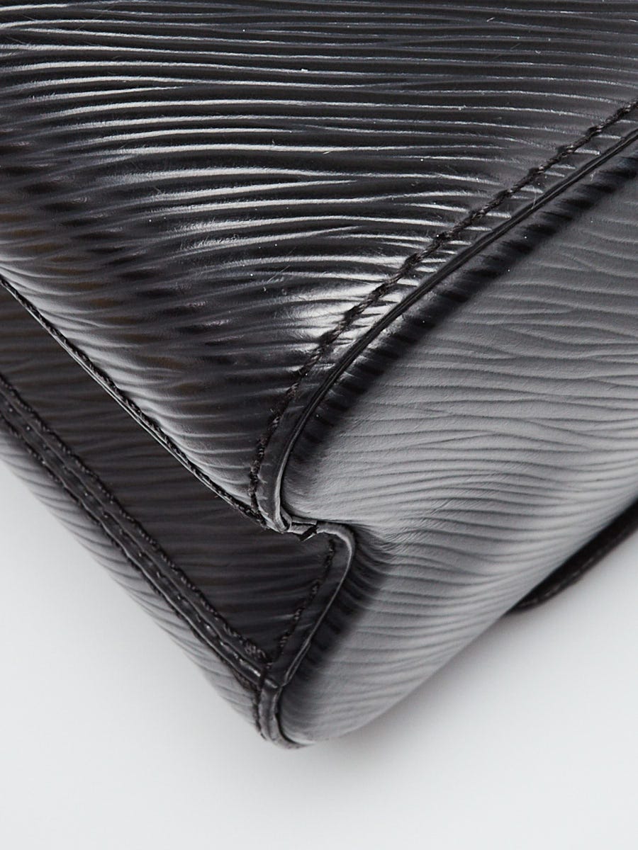 Louis Vuitton Black Epi Leather Whipstitch Heart Twist MM Bag
