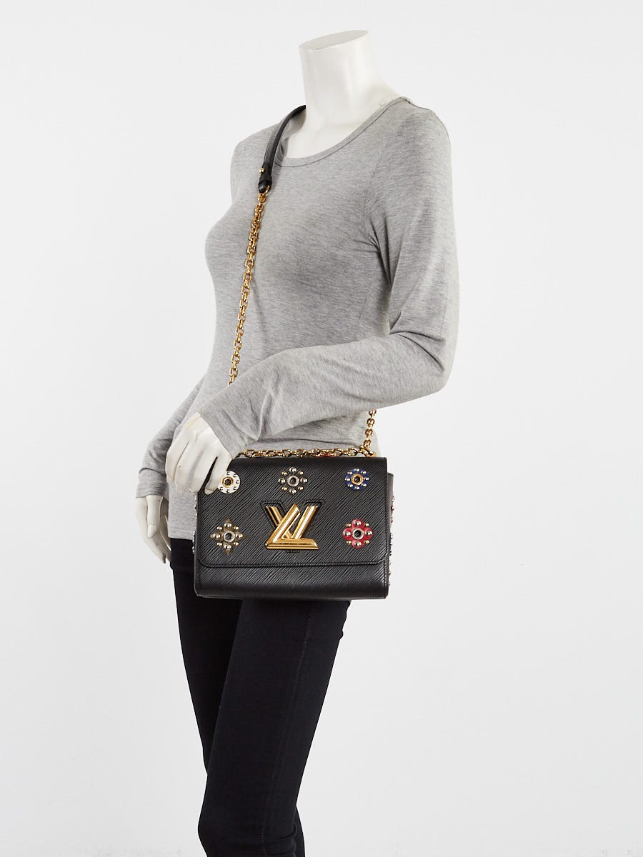 ROSE Louis Vuitton エピレザー バッグ ブラック Louis Vuitton Black Epi Mechanical Flowers Twist Shoulder