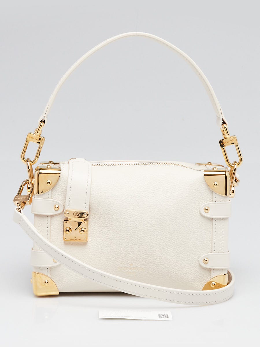 Louis Vuitton Chalk Calfskin Leather Side Trunk PM Bag | Yoogi's