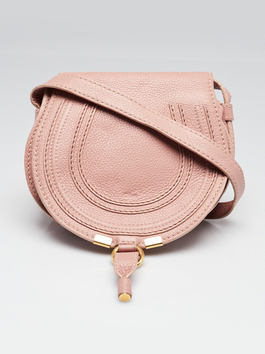 (*)様 【Chloe】マーシー　ピンクベージュ Chloe Pink Pebbled Leather Marcie Mini Crossbody Bag | Yoogi's Closet